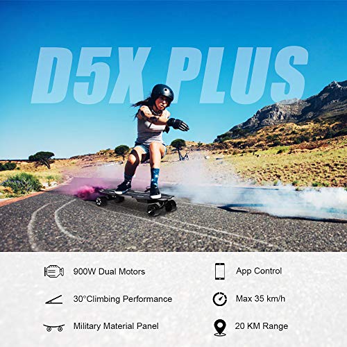 Spadger D5X Plus Elektro Longboard mit led